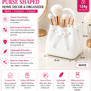 Purse Brush Organizer – Handbag Makeup Brush Holder