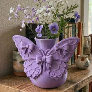 3D Printed Butterfly Bow Vase | Floral Centerpiece Aesthetic Decor