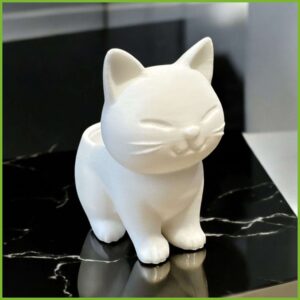 3D Printed Cute Kitty Cat Planter | Kawaii Plant Pot Desk Decor