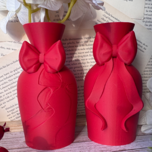 3D Printed Bow Design Vase | Decorative Floral Vase Home Decor