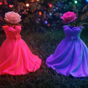 3D Printed Glamour Gown Vase | Luxury Dress-Shaped Flower Vase