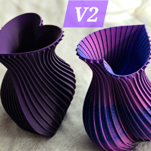 3D Printed Heart Love Vase V2 Small | Valentine Desk Decor Gift