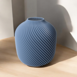 Mac Vase | Botany Chic Diagonal Ribbed Round Vase