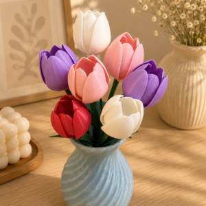 3D Printed Tulip Flower Bouquet