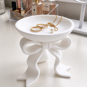 Bow Pedestal Jewelry Tray