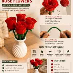 3D Printed Rose Flowers