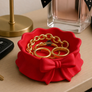 Scalloped Bow Trinket Dish
