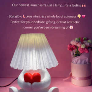 Teddy Bear Heart Lamp