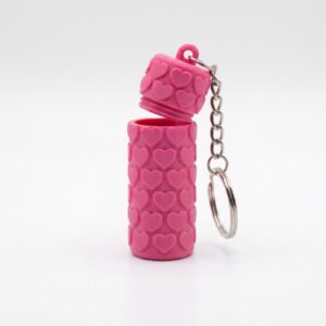 Heart Lip Balm Holder Keychain – Chapstick Case Charm