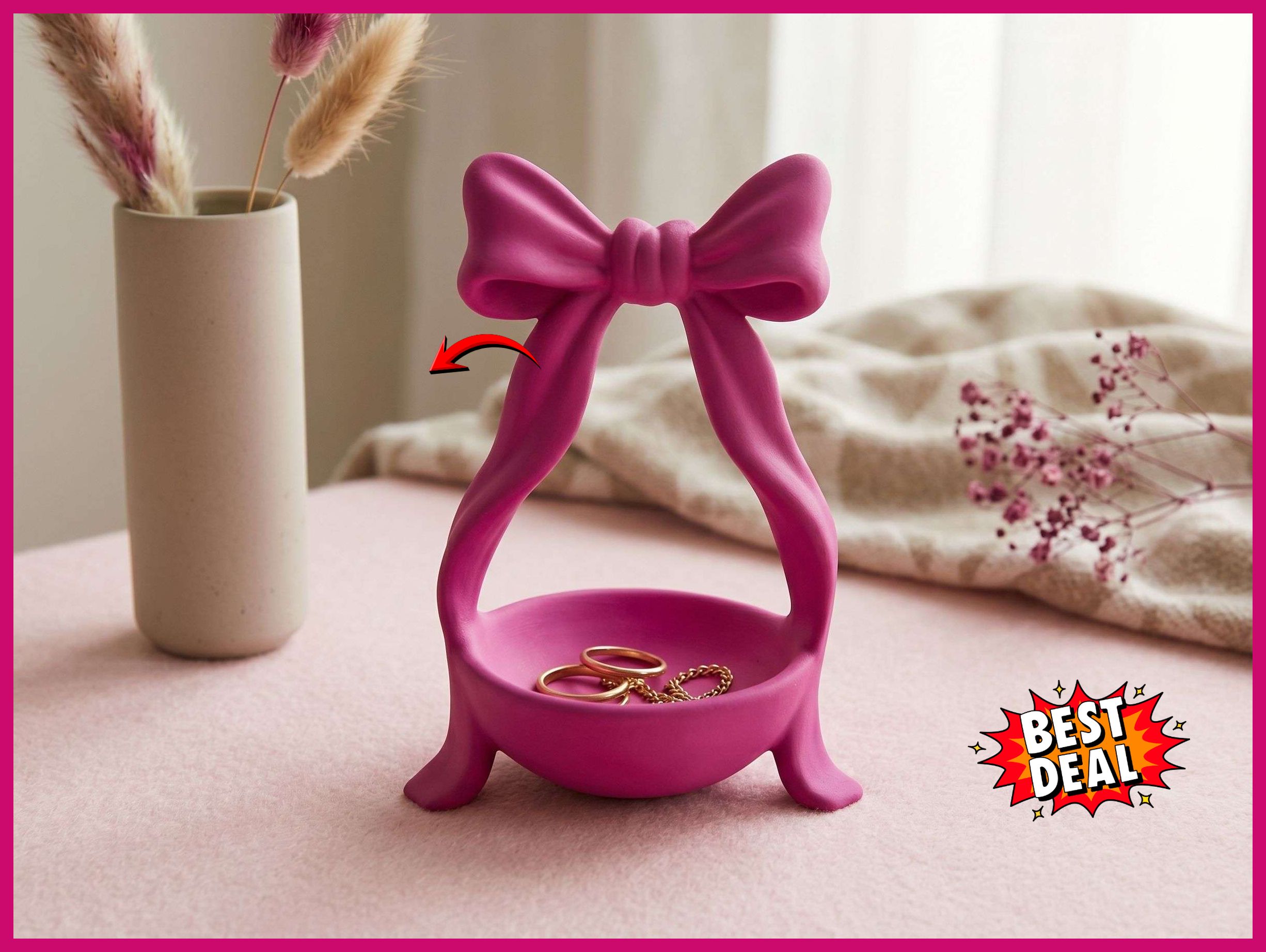 Bow Ring Dish – Bow Jewelry Holder & Trinket Tray