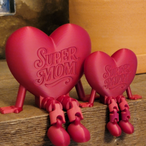 Super Mom Heart Figurine
