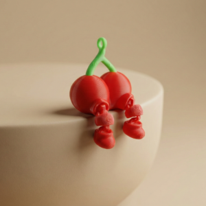 Cherry Keychain Figurine