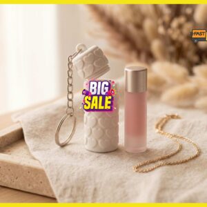 Heart Lip Balm Holder Keychain – Chapstick Case Charm