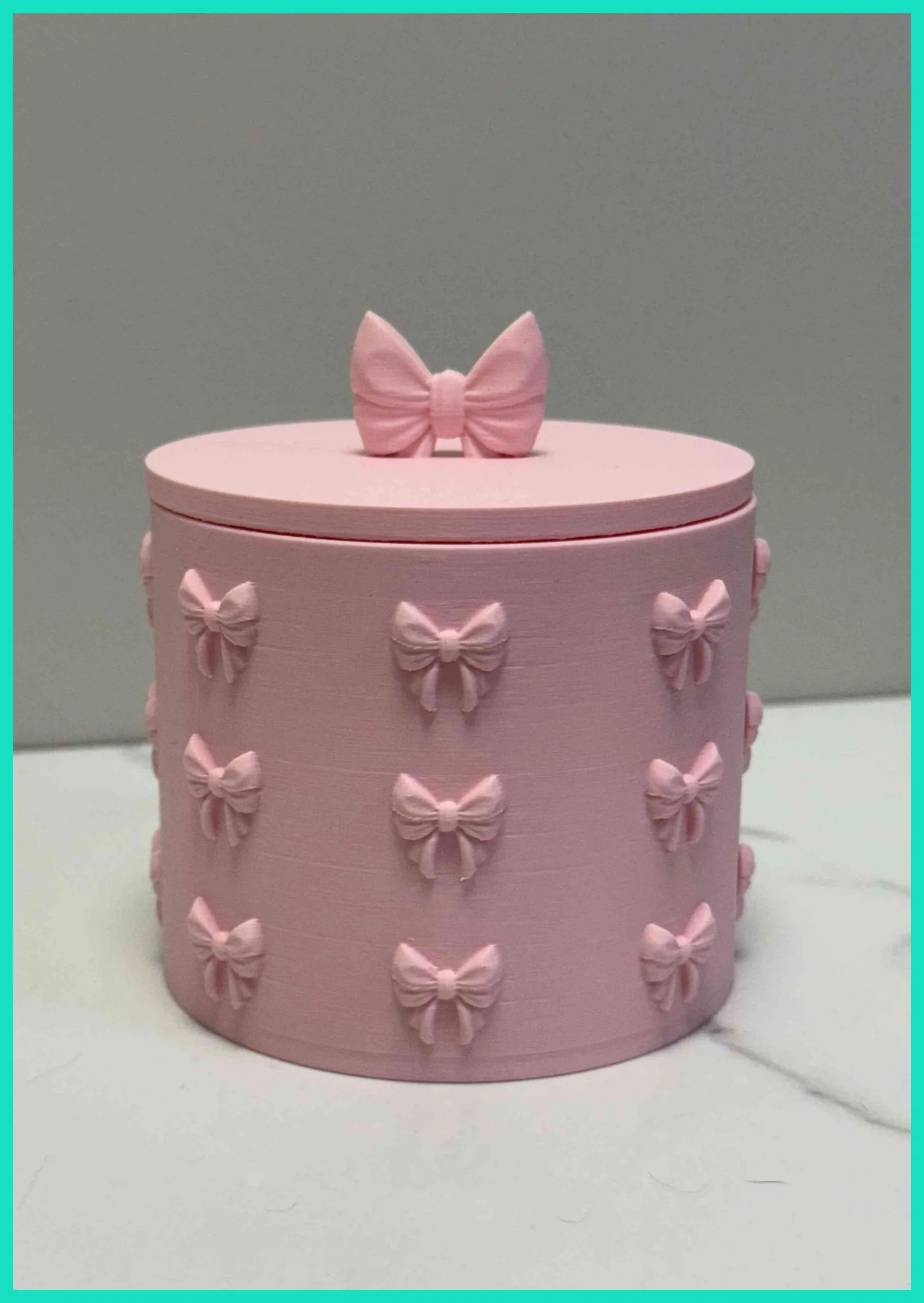Bow Pattern Trinket Box
