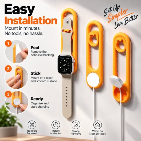 Wall Mount for Apple Watch Charger - image 4