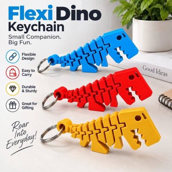 Flexi Dino Keychain - image 2