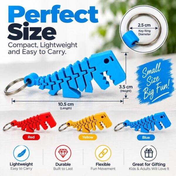 Flexi Dino Keychain - image 5