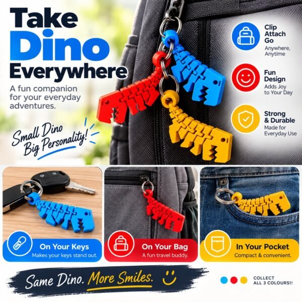 Flexi Dino Keychain - image 7