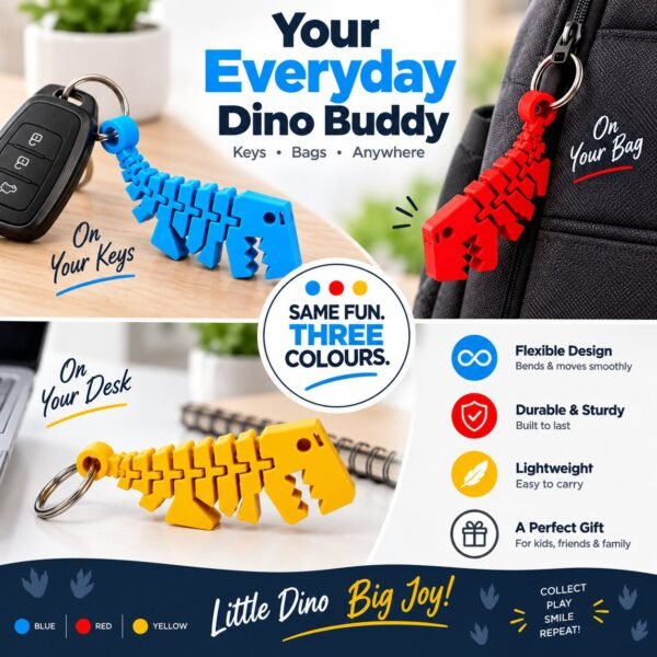 Flexi Dino Keychain - image 8