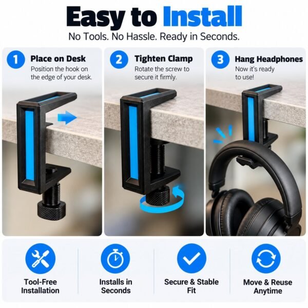 Headphone Clamp Hook - image 4
