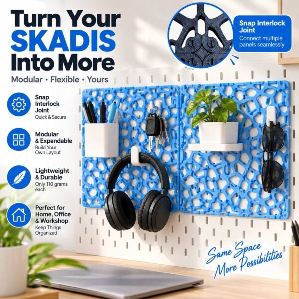SKADIS-Compatible Modular Pegboard Panels – Pack of 2 - image 2