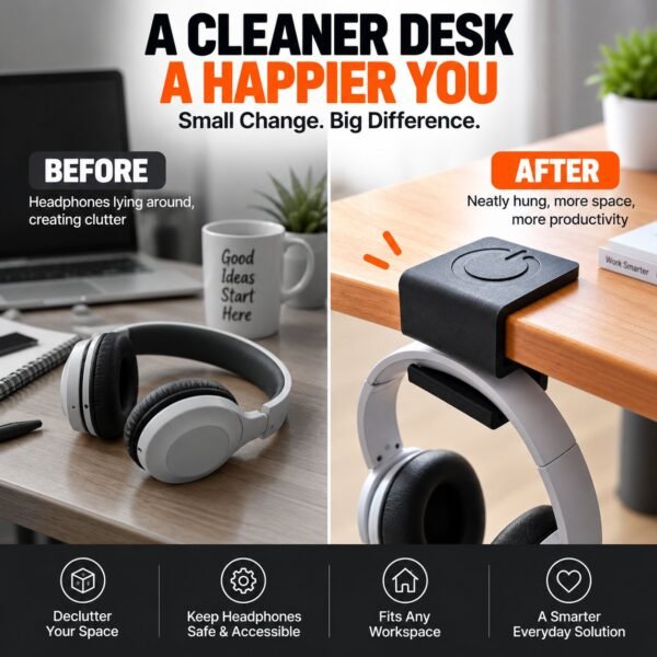 Slide-On Headphone Holder - image 4