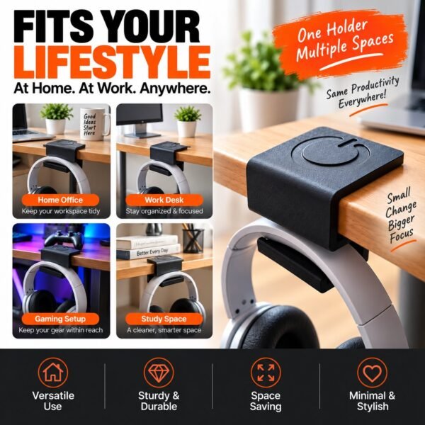 Slide-On Headphone Holder - image 8